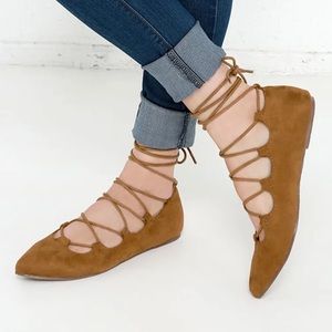 Lace Up Flats